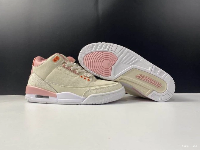 Rep Husky Jordan 3 Pink Air (W) Rust CK9246-116 Retro Sail 0727